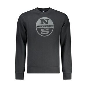 North Sails Black Cotton Men Men's Sweatshirt
